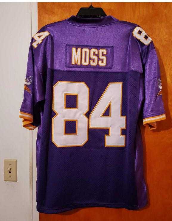 

Custom Men Youth women Vintage CUSTOM #84 RANDY MOSS 1998 Retro College Football Jersey size -5XL or custom any name or number jersey, Purple women s-2xl