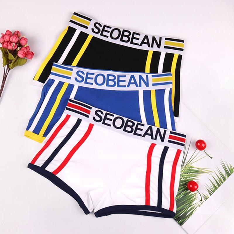 

Women's Panties Stripe Women Sports Shorts Boyshorts Cotton Girls Boxer Soft Lesbian Tomboy Knickers Boxershorts Female Underpants XXL, Blue