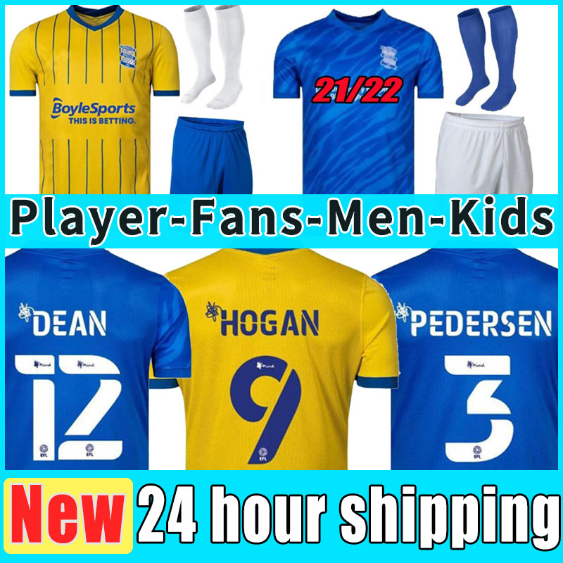 

21/22 Birmingham Soccer Jerseys Lukasz Jutkiewicz 2021 2022 Sam Gallagher jersey Men Kids Kits sock Full sets home away city football shirts full set socks kid, Away+patch