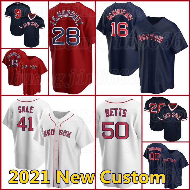 

Custom Enrique Hernandez Jersey J.D. Martinez Alex Verdugo Hunter Renfroe Xander Bogaerts Christian Vazquez Eduardo Rodríguez Matt Andriese, Blue;black