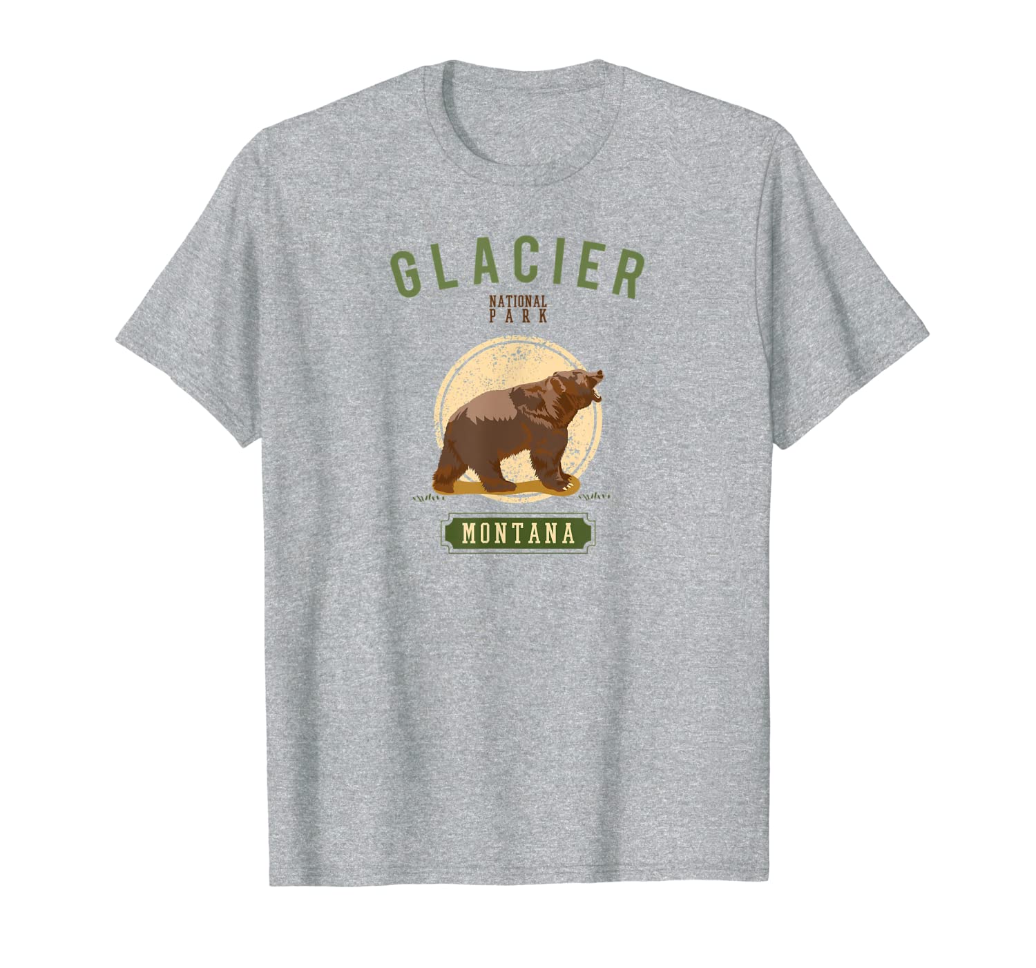 

Glacier National Park Shirt Montana Camping Grizzly Bear T-Shirt, Mainly pictures
