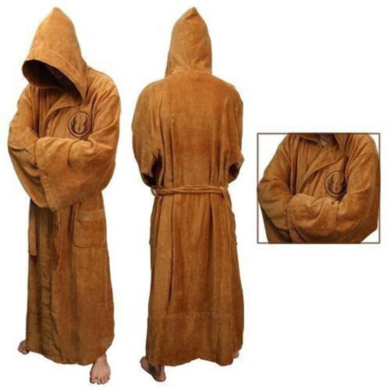 

Men's Sleepwear 2021 Anime Robes Cosplay Costume For Adult Men Jedi Knight Anakin Disguise May The Force Be With You, Black;brown