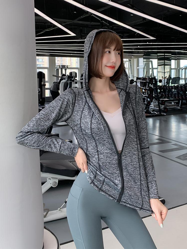 

Women's Jackets Round Neck Bottoming Shirt Women Spring And Autumn All-match Winter Style Long-sleeved Slim Top With Hood Sports, Black;brown
