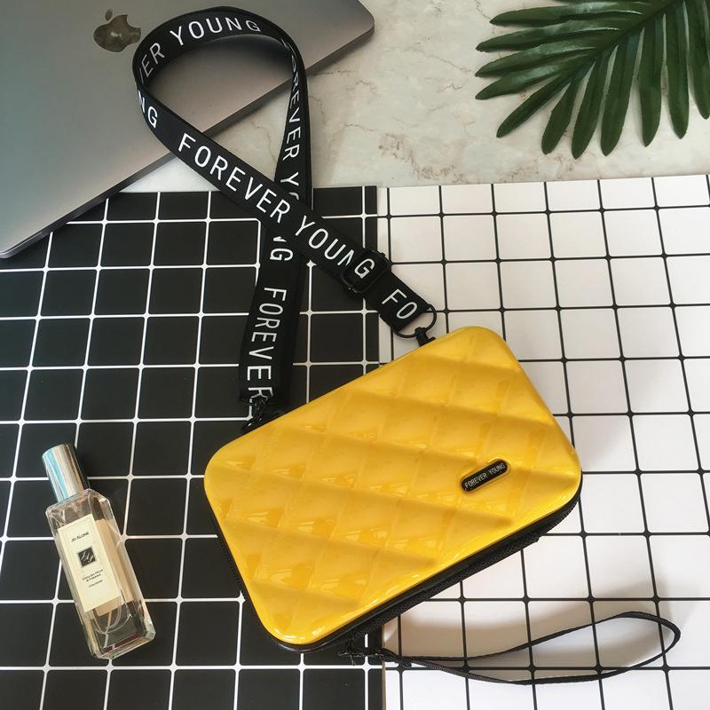 

Linger Hand Mini Luggage Bag Diamond Multi-function Sidecar Makeup Wash Handbags For Women 2021 Evening Bags