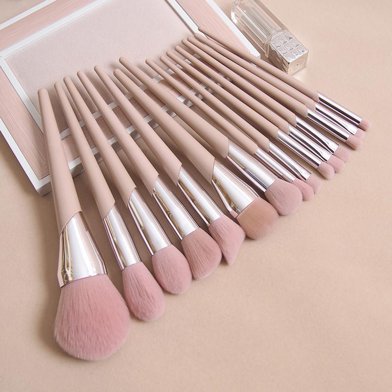 

Makeup Brushes Fashion Beauty Cosmetic Nude Pink FB Powder Blusher Highlighter Brush Eyeshadow Blending Nose Eyebrow Lip