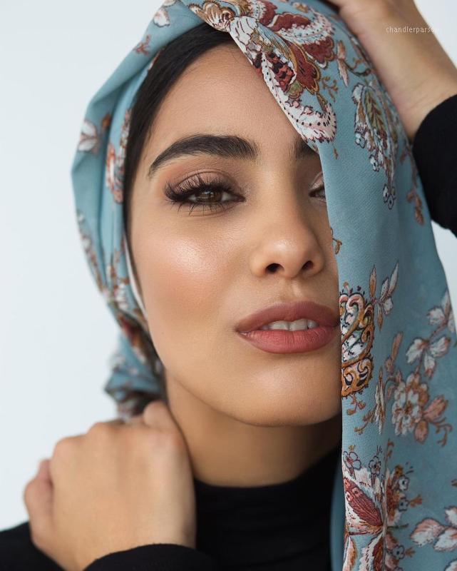 

Scarves Printed Scarf Bubble Chiffon Women Muslim Hijab Shawl Wrap Solid Plain Colors 100pcs/lot