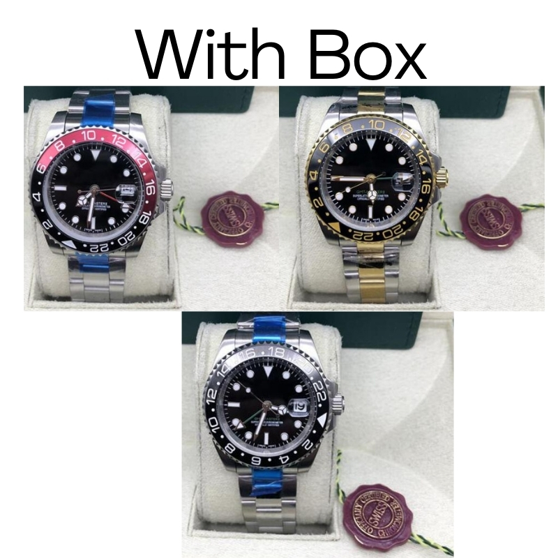 

U1 factory l watch top brand men's mechanical stainless steel GMT sapphire glass Reloj Hombre, Box