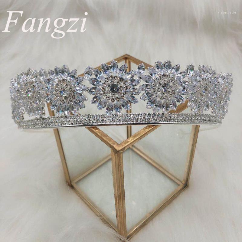 

Bridal Wedding Crown Fashion Classic Rhinestone Geometric Round Stone Accessories Birthday Party Hair Clips & Barrettes, Golden;silver
