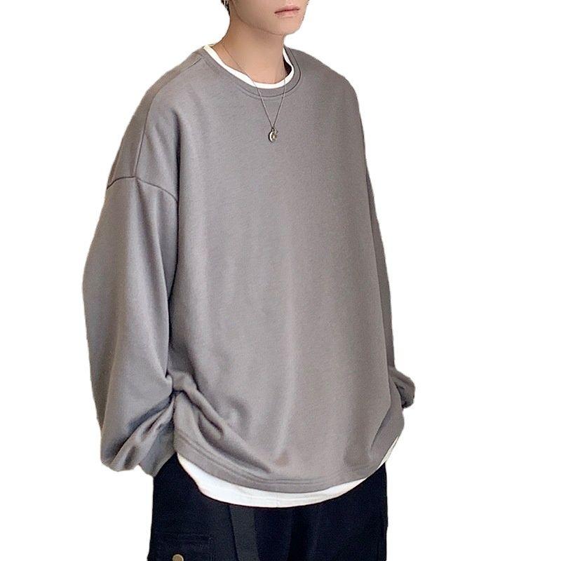 

Men's Hoodies & Sweatshirts 2021 Men Pullover Oversized Harajuku Solid Fashions Casual Streetwear Clothes Plus Size 5XL, Beige