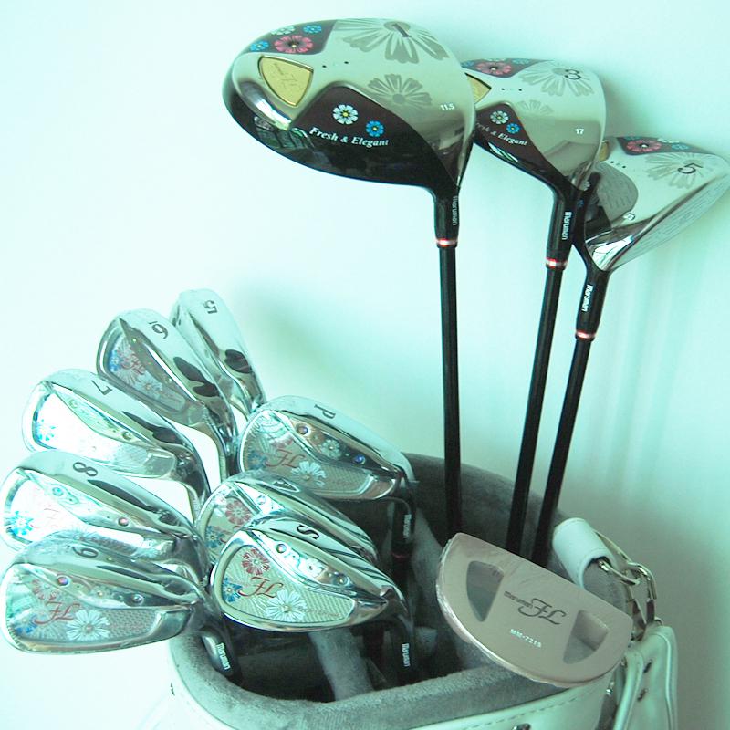 Complete Set Of Clubs Womens Golf FL Drive+fairway Wood+irons Graphite Shaft And Headcover-image-709260214