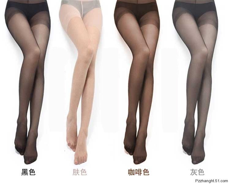

Core Spun Silk Stockings Without Crotch Thin Transparent Backing Summer Female Black Pantyhose Disposable Working, Black;white