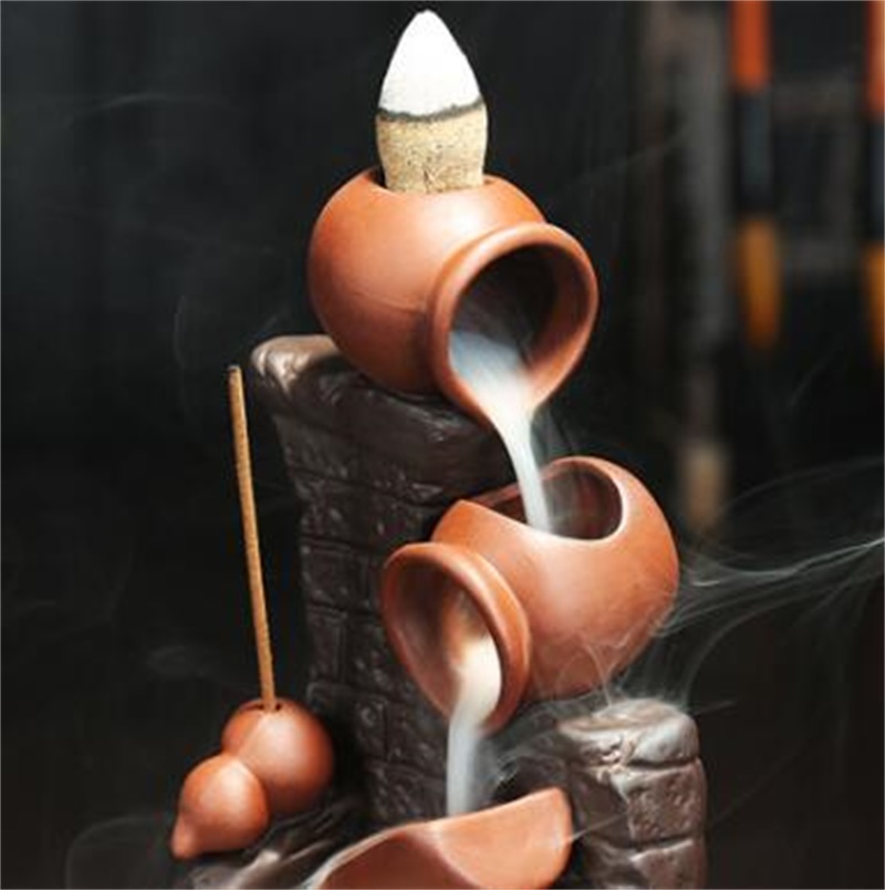 

Purple Sand Smoke Backflow Incense Burner Pot By Pot Wall Censer Stick Incense Holder Creative Home Decoration 1366 V2