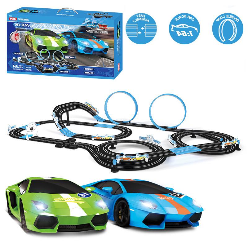 

Car Track LJ200930 Circuit Boy Autorama Electric Toy Control Interactive Track For Remote Voiture Railway Toy Car Children Racing Doubl Dxki