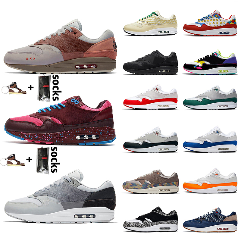 

Men Womens Amsterdam London 1s Running Shoes Top Quality AMS Parra N7 Taupe Haze Triple Black Evergreen Aura Elephant Anniversary Royal Sneakers Trainers, #1 amsterdam 36-45