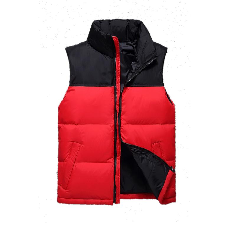 

Mens designer vest north Winter Down puffer jacket Casual Brand Hoodies Parkas Warm Ski Men favest, Black