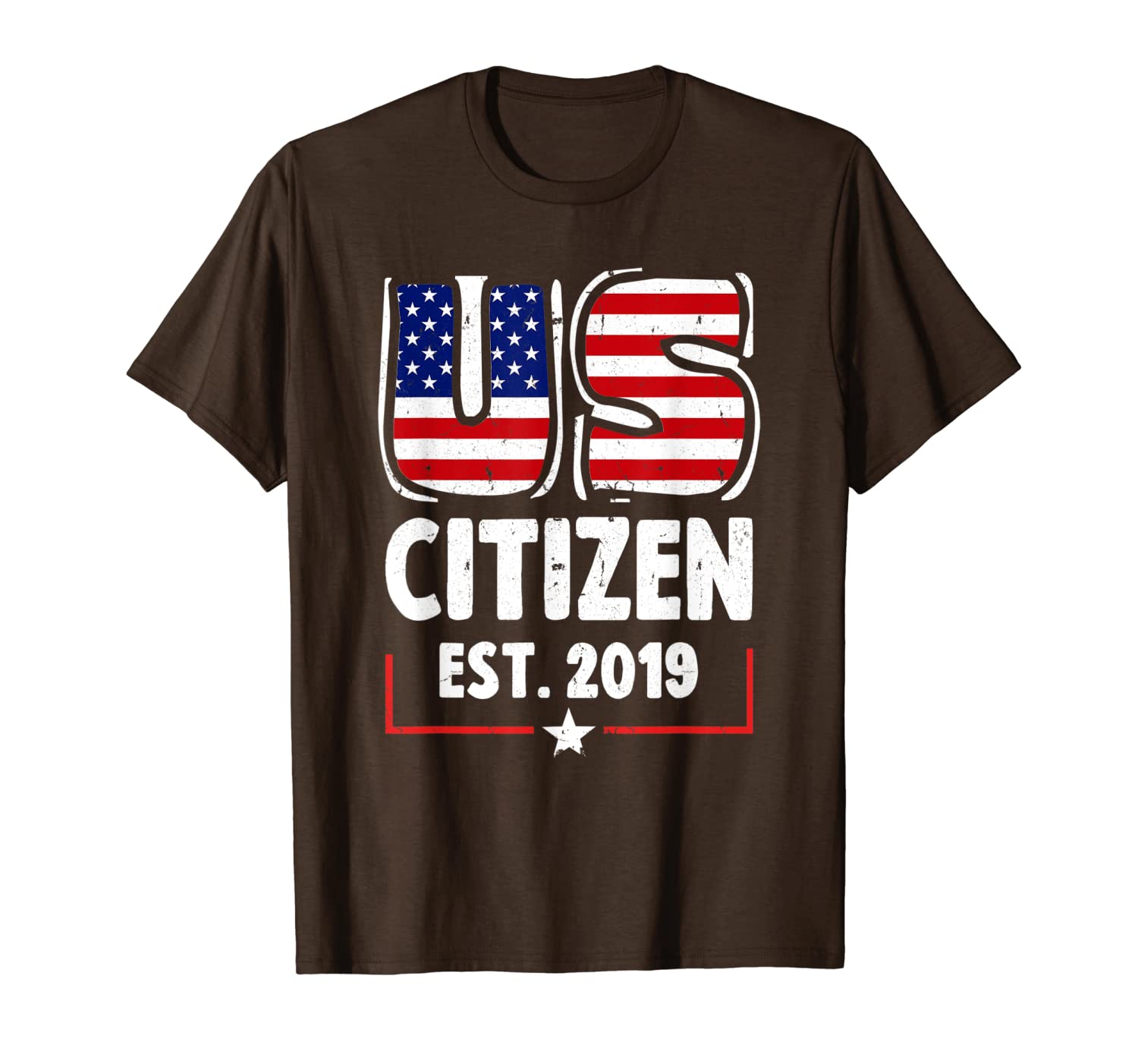 

us citizen 2019 new us citizeship 4th of july t-shirt, White;black