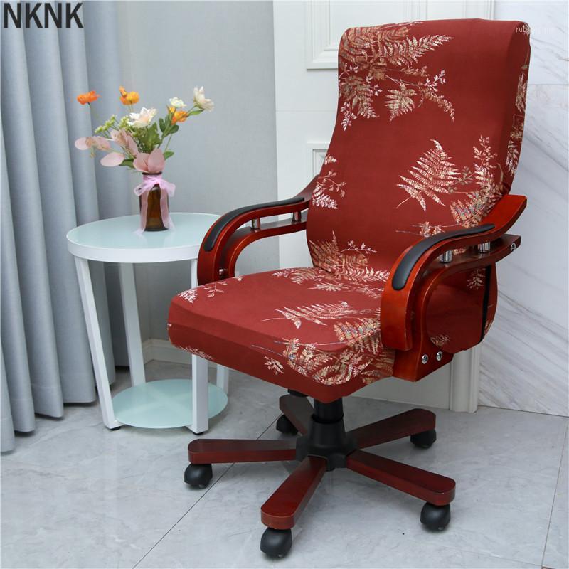 

Office Stretch Spandex Chair Covers Anti-dirty Rotating Computer Seat Cover Removable Slipcovers For Boss Chairs