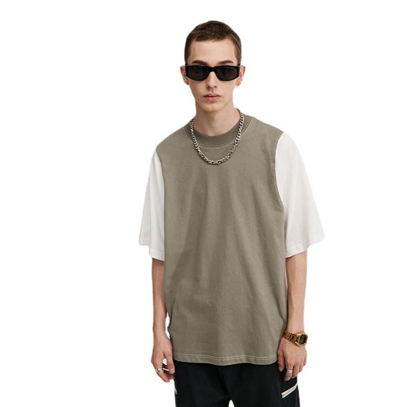 

Men' T-Shirts Star Actual Shooting Models 2021 Spring And Summer Simple Versatile Body-shirt Men Women With The Same Paragraph