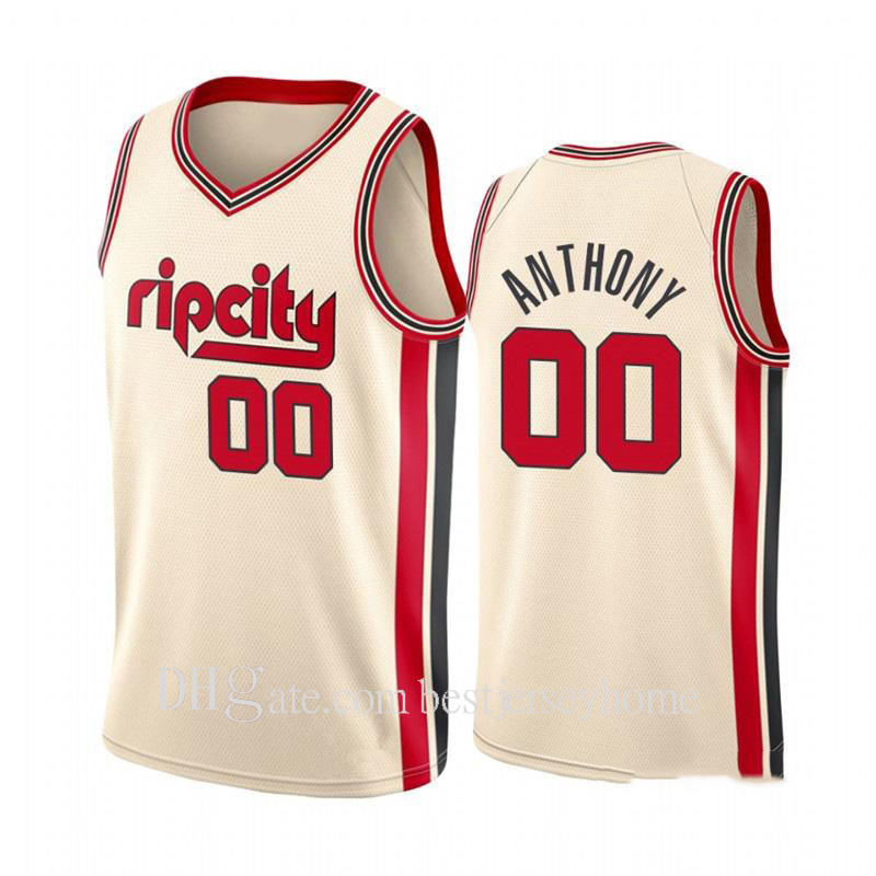 

Mens Basketball Jersey Throwback Damian 0 Lillard C.J. 3 McCollum Clyde 22 Drexler 00 Shorts 2021, Black;red