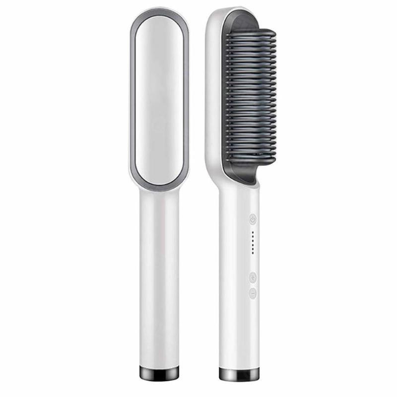 

Hair brush, straightener lady styler, curler, electric comb, fast heating care tool Ilhqs, Black