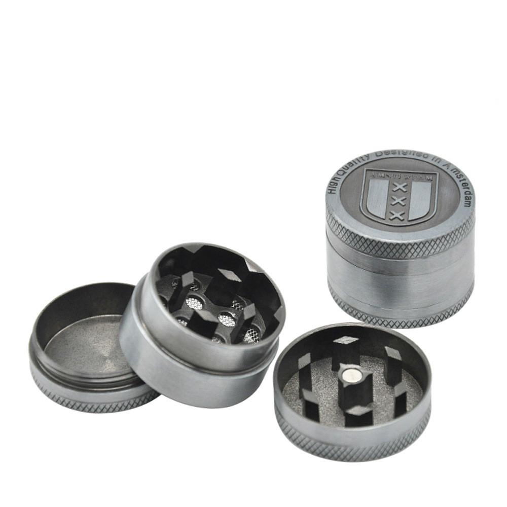

30mm herb grinder 3 parts zinc alloy smoking grinders lion pattern nostalgic grass tobacco grinders 7 colors