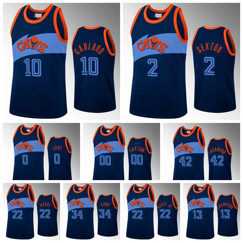 

Stitched Big Yards S-6XL ClevelandCavaliersBasketball Jersey Collin 2 Sexton Kevin 0 Love Darius Jerseys City 2021/22 Blue Edition Custom, Black;red