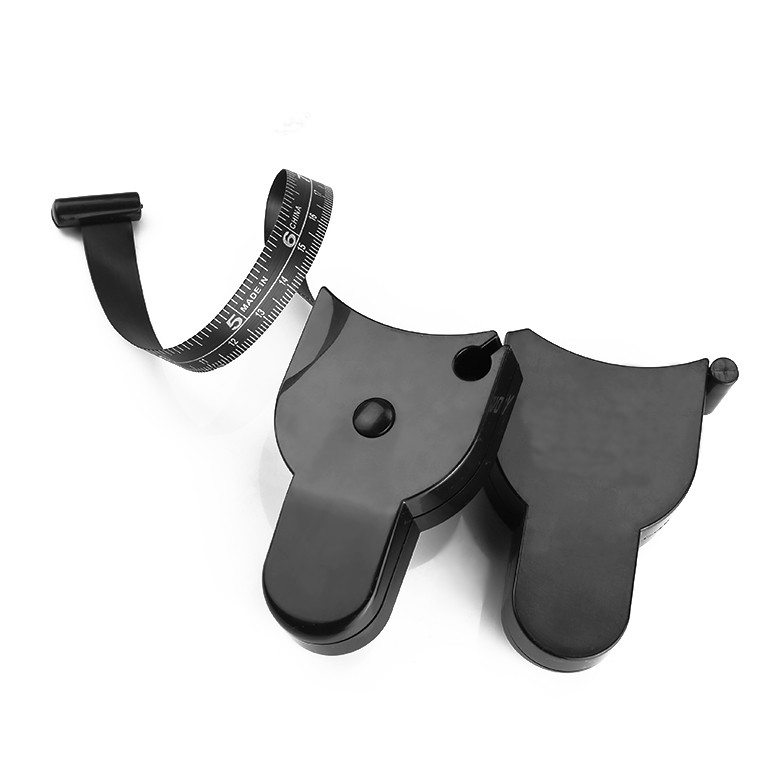 

60 Inch/1.52M Black Retractable Body Measure Tape Fat Weight Monitors BWT-008