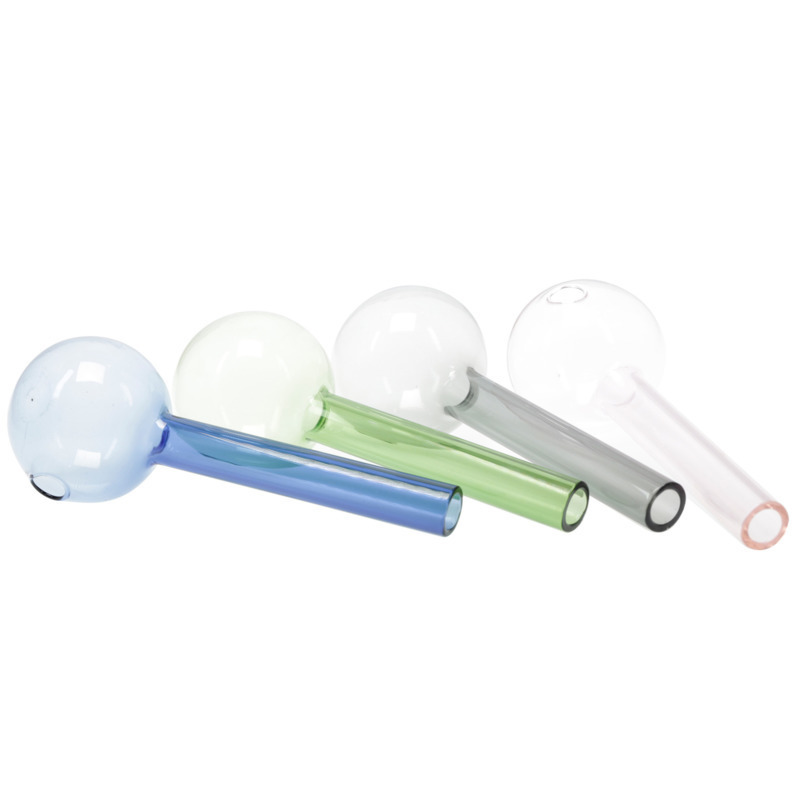 

Glass Hand Pipe Big Head Oil Burner Wide 40Mm Od Big Bowl About 11Cm Length Short Colored Smoking Pipes