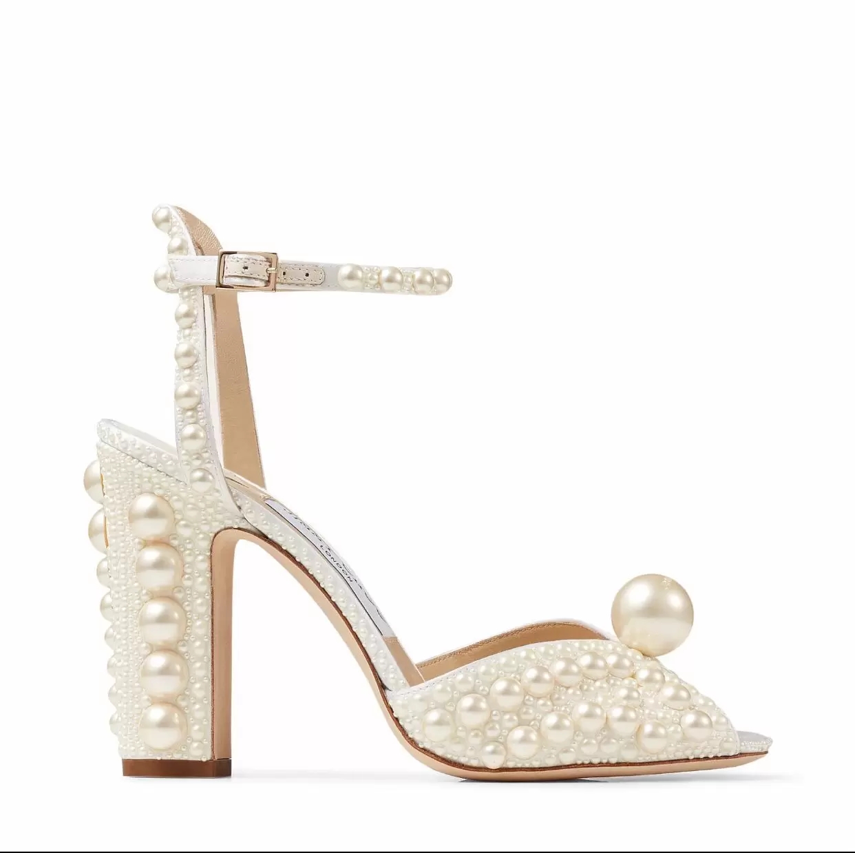 

Designer Bridal Shoes SACARIA Platform Sandals Pearl Embellishment Sacora Women's High Heels Perfect Evening Lady Pumps EU35-43