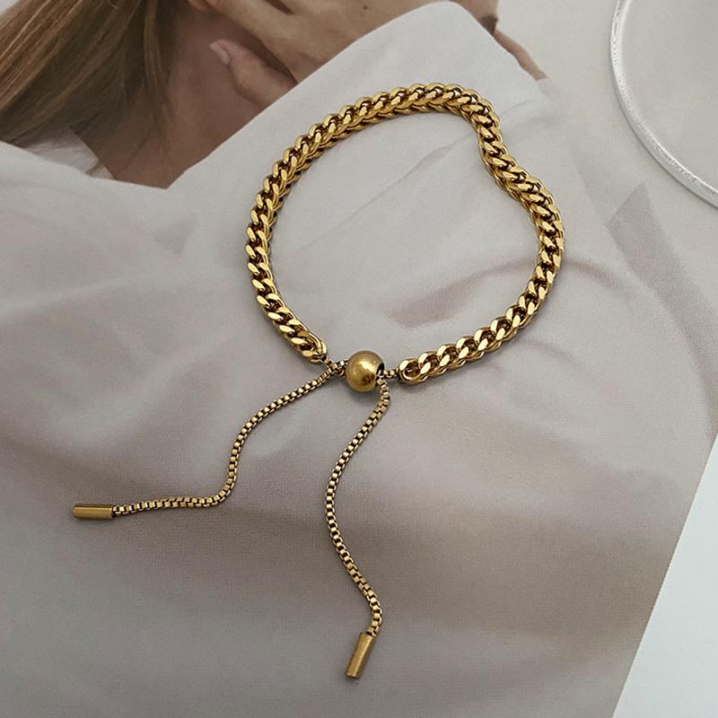 Charm Bracelets 2021 Classic Wheat Ear Style Stainless Steel For Woman Korean Fashion Jewelry Neo Gothic Girl&#039;s Simple Accessories-image-708004722