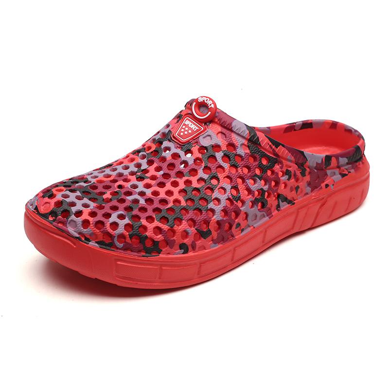 

Sandals 2021 Men Summer Autumn Cool Water Outdoor Beach Casual Shoes Male Slip On Sandalia Red, Black