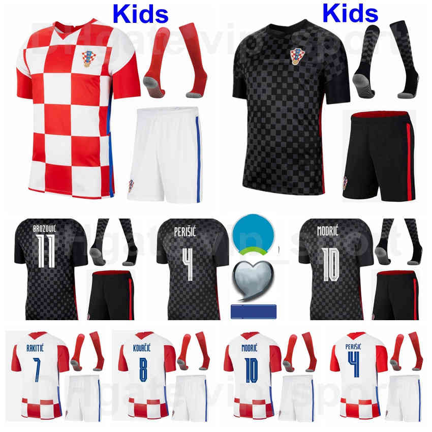 

Youth Croacia Jerseys Socks Kids Soccer MODRIC PERISIC RAKITIC KRAMARIC KOVACIC MANDZUKIC REBIC BROZOVIC LOVREN PETKOVI VLASIC Euro Cup Patch Football Shirt Kits, Kids red