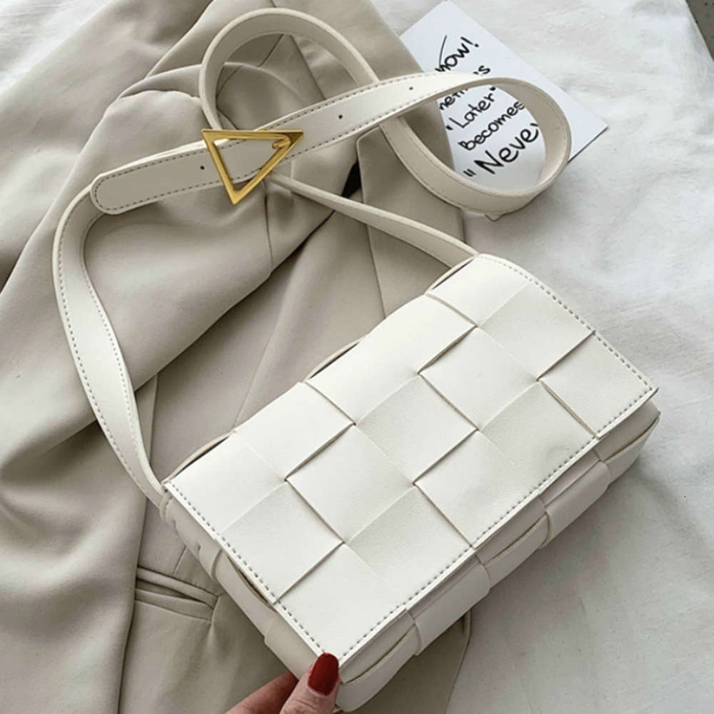 

Fashion Women's Bag Handbags Summer Grid Weave Pu Leather Shoulder Crossbody Bags Solid Color Purses Lady Travel Bag, Yellow