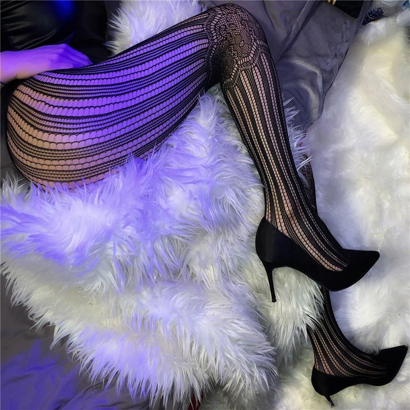 

Underpants Queen SM Abuses High Waist Net Stockings Pantyhose Sexy Training Black Silk Hollow Trend Lace Spring And Autumn, Black;white