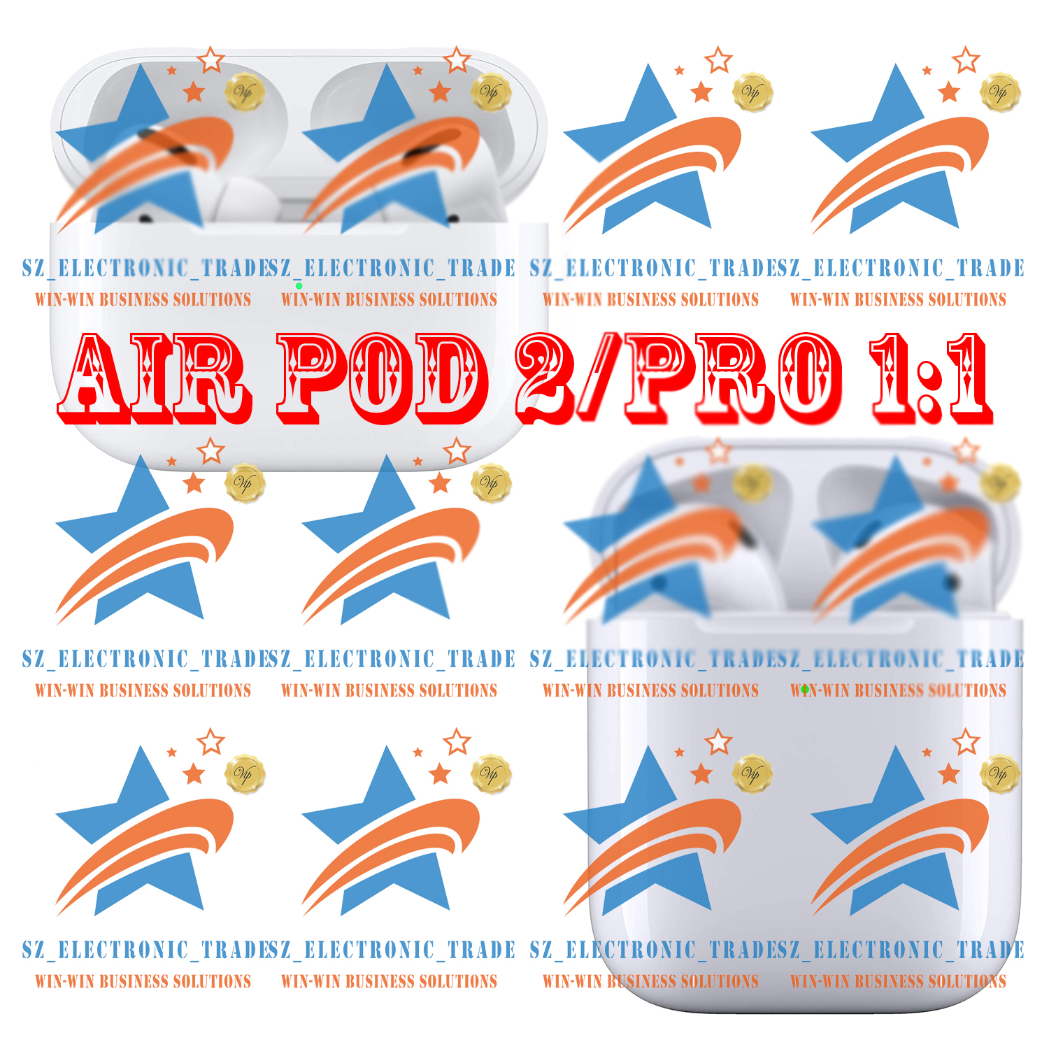 H1 Chip Air Pods 2 PRO Earphones Noise cancel ANC TWS Wireless Earbuds Charging Bluetooth Headphones GPS Rename POP Windows with Sealed Retail Bo-image-695096456