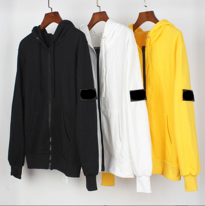 

Designer stone pocket jackets island jacket long sleeve zipper Badges men tshirt casual coat windbreaker embrodiery mens shirts coats