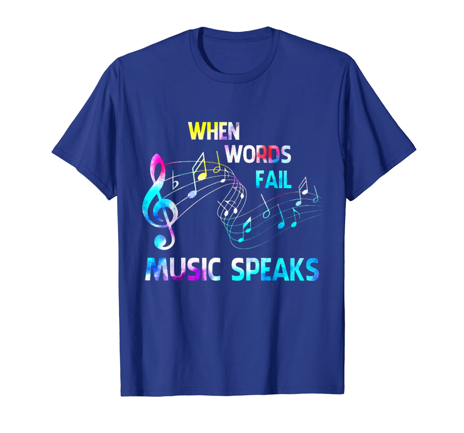 

when words fail music speaks teacher music shirt, White;black