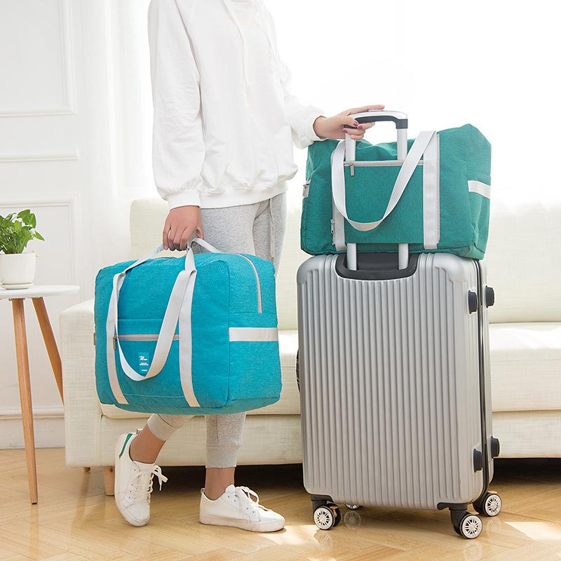 Duffel Bags INS 2021 Big Bag Waterproof Nylon High Capacity Storage Weekend Foldable Travel Unisex Maletas Y Bolsas De Viaje-image-699805184