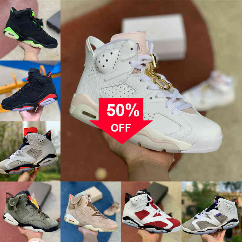 

Top Quality Electric Green 6 6s Mens Basketball Shoes Washed Denim Electric Green Carmine Black Infrared Travis Scotts Olympic Golden
