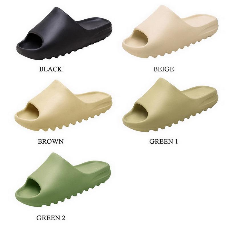 

Men And Women Couple Thicken Summer Slippers Female Solid Color Home Indoor Shoes Serrated Edge Breathable Flip Flops, Gray