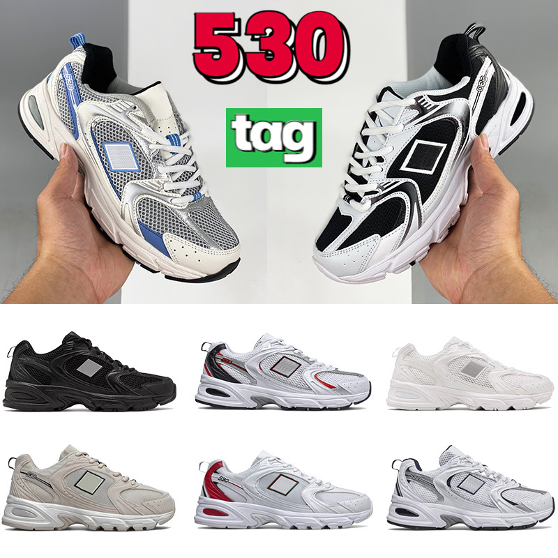 

2022 Fashion 530 mens Casual Shoes black moonbeam sea salt silver metallic blue white navy red women men designer sneakers trainers, Bubble wrap packaging
