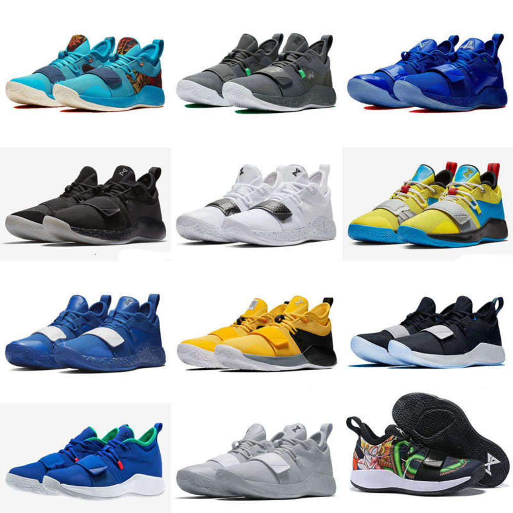 

PlayStation x PG 2.5 Wolf Grey Optic Yellow White Paul George 2.5 Champion Men Running Shoes for Good quality Sports Sneakers Size 7-12., As photo 1