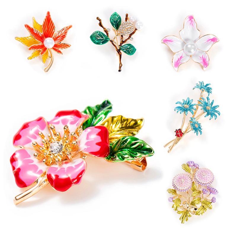

Pins, Brooches WYBU Grass For Women Animal Purple And Yellow Flower Broches Fashion Bijouterie Broche Femme Bijoux De Luxe