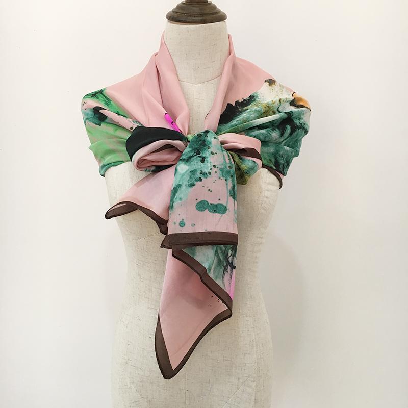 

Scarves High-quality Women Silk Scarf Fabrics Comfortable And Skin-friendly Natural Clean Without Any Additives