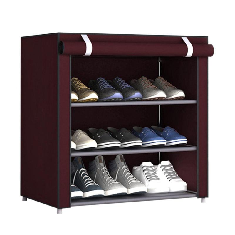 

Clothing & Wardrobe Storage Dustproof Large Size Non-Woven Fabric Shoes Rack Organizer Home Bedroom Dormitory Shoe Racks Shelf Cabinet Drop