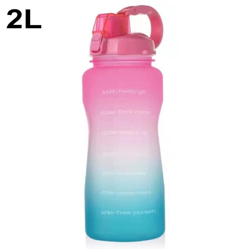 

Water Bottles & Cages Bottle 3.8 2 Litre Large Capacity Outdoor Motivational With Time Marker Fitness Jugs