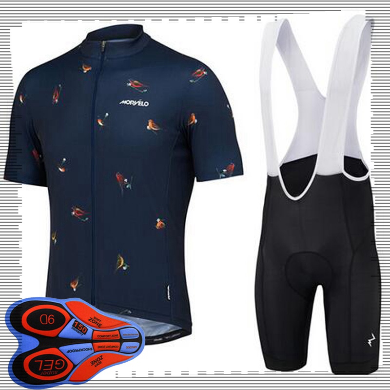 

Pro team Morvelo Cycling Short Sleeves jersey (bib) shorts sets Mens Summer Breathable Road bicycle clothing MTB bike Outfits Sports Uniform Y21041582, 01