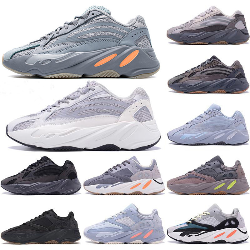 

2021 Top Quality 700 V2 Kanye Running Shoes For Men Women Inertia Reflective Tephra Solid Grey Utility Black Vanta Sport Sneakers Eur 36-45