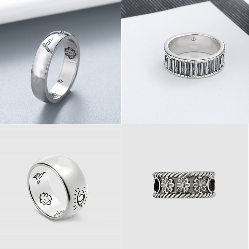 

925 Silver Plated Ring Stones Have Stamps Rings Moissanite Bague for Unisex Party Fashion Jewelry Cuples Gift Supply