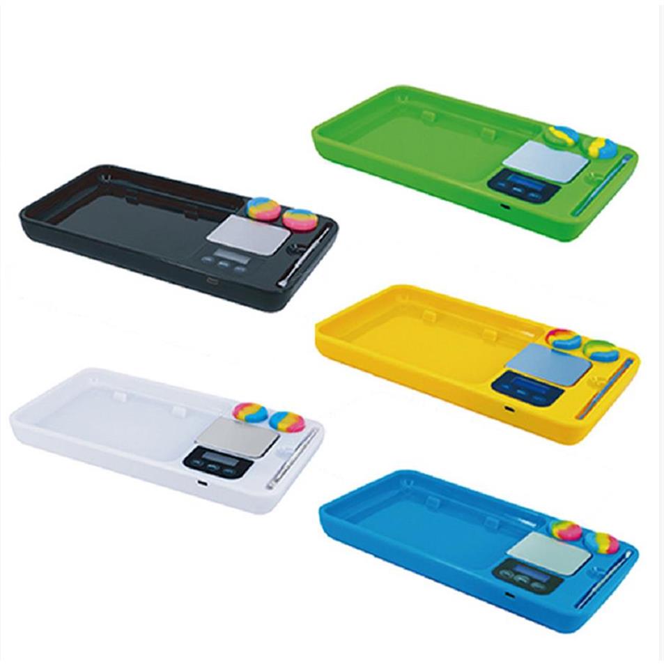 

Luminous LED Rolling Tray with Rechargeable Battery with Electronic Digital Scale Smoking Accessories Set Operation Panel Cigarett546j